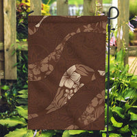 Aloha Hawaii Floral Tapa Garden Flag Patchwork Mocha LT7 Garden Flag Mocha - Polynesian Pride