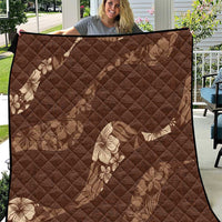 Aloha Hawaii Floral Tapa Quilt Patchwork Mocha LT7 Mocha - Polynesian Pride