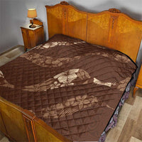 Aloha Hawaii Floral Tapa Quilt Patchwork Mocha LT7 - Polynesian Pride