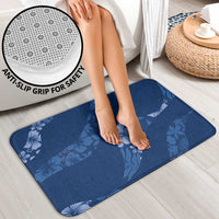 Aloha Hawaii Floral Tapa Bathroom Set Patchwork Navy LT7 - Polynesian Pride