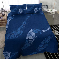 Aloha Hawaii Floral Tapa Bedding Set Patchwork Navy LT7 - Polynesian Pride