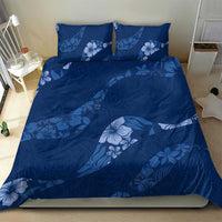 Aloha Hawaii Floral Tapa Bedding Set Patchwork Navy LT7 - Polynesian Pride