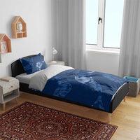 Aloha Hawaii Floral Tapa Bedding Set Patchwork Navy LT7 - Polynesian Pride