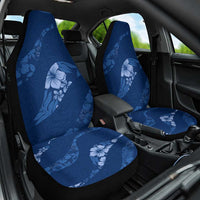 Aloha Hawaii Floral Tapa Car Seat Cover Patchwork Navy LT7 One Size Navy - Polynesian Pride
