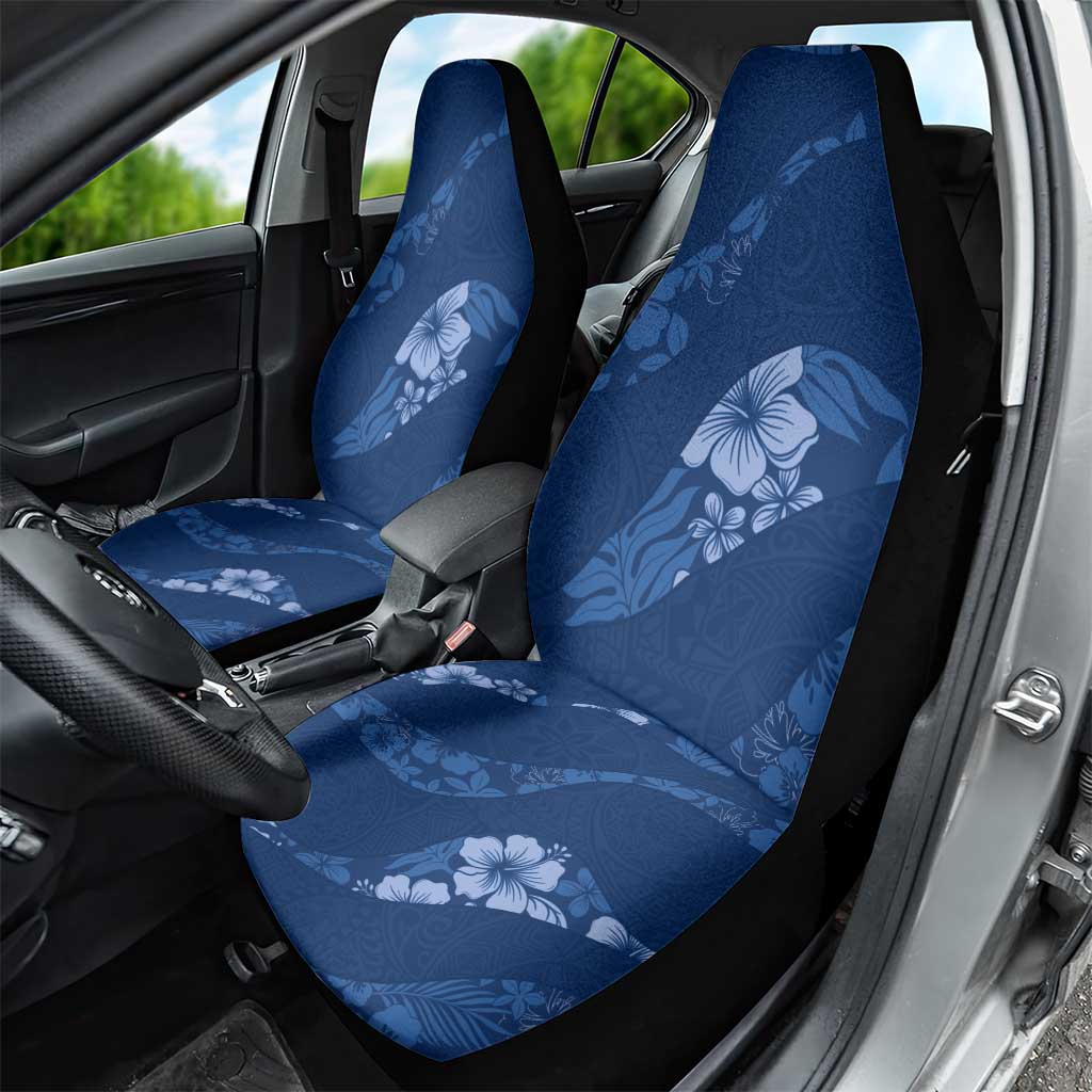 Aloha Hawaii Floral Tapa Car Seat Cover Patchwork Navy LT7 - Polynesian Pride