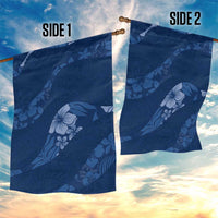 Aloha Hawaii Floral Tapa Garden Flag Patchwork Navy LT7 - Polynesian Pride