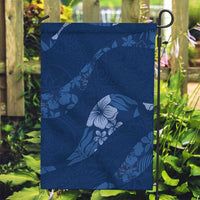 Aloha Hawaii Floral Tapa Garden Flag Patchwork Navy LT7 Garden Flag Navy - Polynesian Pride