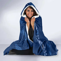 Aloha Hawaii Floral Tapa Hooded Blanket Patchwork Navy LT7 - Polynesian Pride