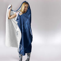 Aloha Hawaii Floral Tapa Hooded Blanket Patchwork Navy LT7 - Polynesian Pride