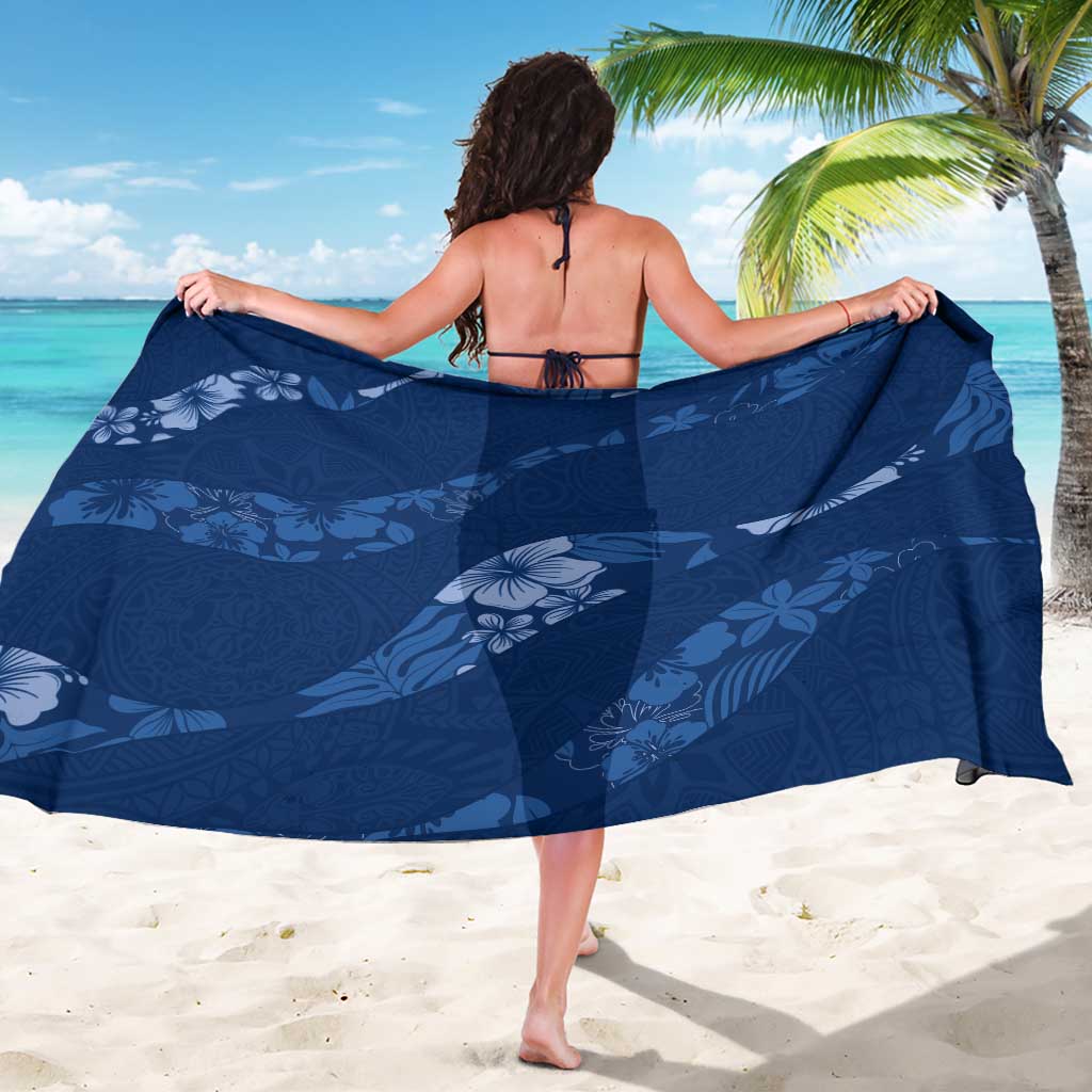 Aloha Hawaii Floral Tapa Sarong Patchwork Navy LT7 - Polynesian Pride