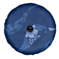 Aloha Hawaii Floral Tapa Spare Tire Cover Patchwork Navy LT7 - Polynesian Pride