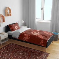 Aloha Hawaii Floral Tapa Bedding Set Patchwork Crimson LT7 - Polynesian Pride