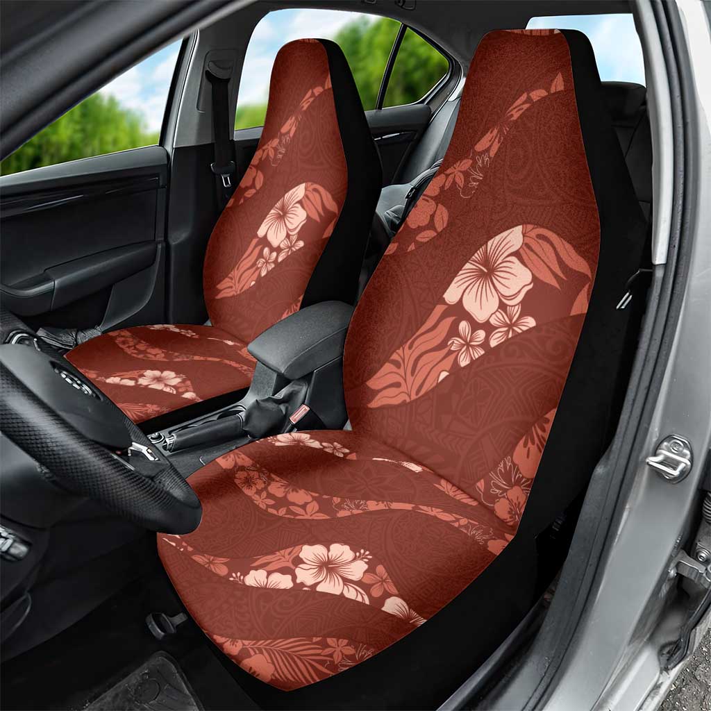 Aloha Hawaii Floral Tapa Car Seat Cover Patchwork Crimson LT7 - Polynesian Pride