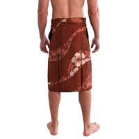 Aloha Hawaii Floral Tapa Lavalava Patchwork Crimson LT7 - Polynesian Pride