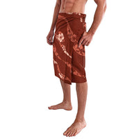 Aloha Hawaii Floral Tapa Lavalava Patchwork Crimson LT7 - Polynesian Pride