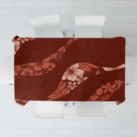 Aloha Hawaii Floral Tapa Tablecloth Patchwork Crimson LT7 Crimson - Polynesian Pride