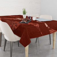 Aloha Hawaii Floral Tapa Tablecloth Patchwork Crimson LT7 - Polynesian Pride