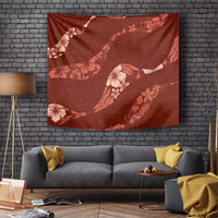 Aloha Hawaii Floral Tapa Tapestry Patchwork Crimson LT7 Crimson - Polynesian Pride