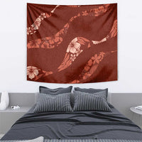 Aloha Hawaii Floral Tapa Tapestry Patchwork Crimson LT7 - Polynesian Pride