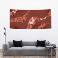 Aloha Hawaii Floral Tapa Tapestry Patchwork Crimson LT7 - Polynesian Pride
