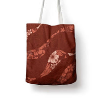 Aloha Hawaii Floral Tapa Tote Bag Patchwork Crimson LT7 - Polynesian Pride