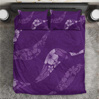 Aloha Hawaii Floral Tapa Bedding Set Patchwork Violet LT7 Violet - Polynesian Pride