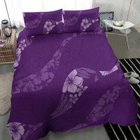 Aloha Hawaii Floral Tapa Bedding Set Patchwork Violet LT7 - Polynesian Pride