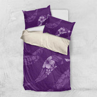 Aloha Hawaii Floral Tapa Bedding Set Patchwork Violet LT7 US Twin 172cm x 218cm Violet - Polynesian Pride