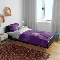 Aloha Hawaii Floral Tapa Bedding Set Patchwork Violet LT7 - Polynesian Pride