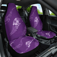 Aloha Hawaii Floral Tapa Car Seat Cover Patchwork Violet LT7 One Size Violet - Polynesian Pride