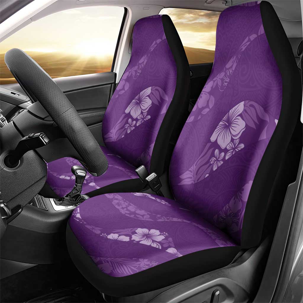 Aloha Hawaii Floral Tapa Car Seat Cover Patchwork Violet LT7 - Polynesian Pride