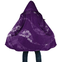 Aloha Hawaii Floral Tapa Cloak Patchwork Violet LT7 Unisex Violet - Polynesian Pride