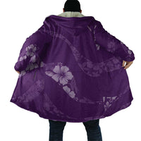 Aloha Hawaii Floral Tapa Cloak Patchwork Violet LT7 - Polynesian Pride