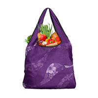Aloha Hawaii Floral Tapa Grocery Bag Patchwork Violet LT7 1-pack One Size Violet - Polynesian Pride
