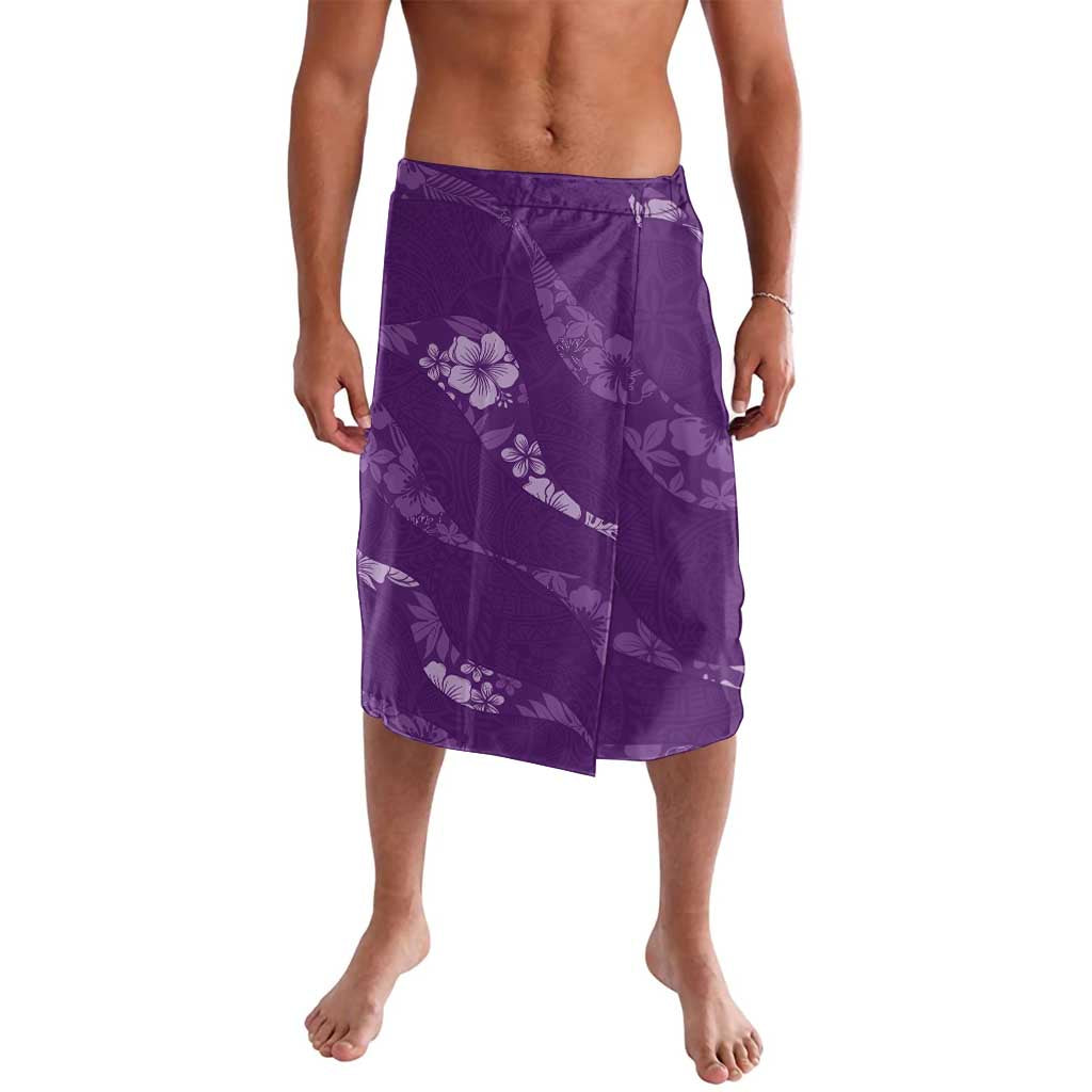 Aloha Hawaii Floral Tapa Lavalava Patchwork Violet LT7 Violet - Polynesian Pride