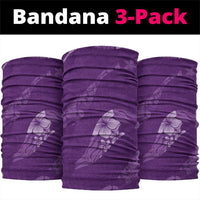 Aloha Hawaii Floral Tapa Neck Gaiter Patchwork Violet LT7 package One Size: 25*50cm Violet - Polynesian Pride