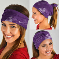 Aloha Hawaii Floral Tapa Neck Gaiter Patchwork Violet LT7 - Polynesian Pride