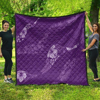 Aloha Hawaii Floral Tapa Quilt Patchwork Violet LT7 - Polynesian Pride