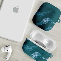 Aloha Hawaii Floral Tapa AirPods Case Patchwork Teal LT7 - Polynesian Pride