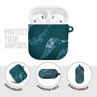 Aloha Hawaii Floral Tapa AirPods Case Patchwork Teal LT7 - Polynesian Pride