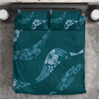 Aloha Hawaii Floral Tapa Bedding Set Patchwork Teal LT7 Teal - Polynesian Pride