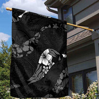 Aloha Hawaii Floral Tapa Garden Flag Patchwork Charcoal LT7 - Polynesian Pride
