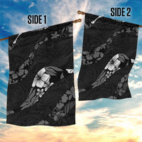 Aloha Hawaii Floral Tapa Garden Flag Patchwork Charcoal LT7 - Polynesian Pride