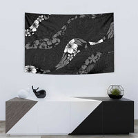 Aloha Hawaii Floral Tapa Tapestry Patchwork Charcoal LT7 - Polynesian Pride
