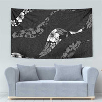 Aloha Hawaii Floral Tapa Tapestry Patchwork Charcoal LT7 - Polynesian Pride