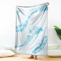 Aloha Hawaii Floral Tapa Blanket Patchwork Turquoise LT7 - Polynesian Pride