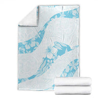 Aloha Hawaii Floral Tapa Blanket Patchwork Turquoise LT7 - Polynesian Pride