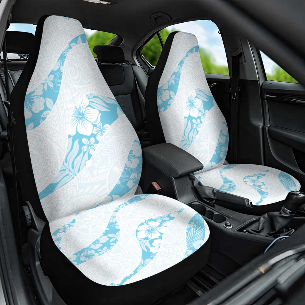 Aloha Hawaii Floral Tapa Car Seat Cover Patchwork Turquoise LT7 One Size Turquoise - Polynesian Pride