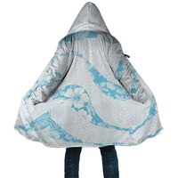 Aloha Hawaii Floral Tapa Cloak Patchwork Turquoise LT7 Unisex Turquoise - Polynesian Pride