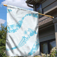Aloha Hawaii Floral Tapa Garden Flag Patchwork Turquoise LT7 - Polynesian Pride